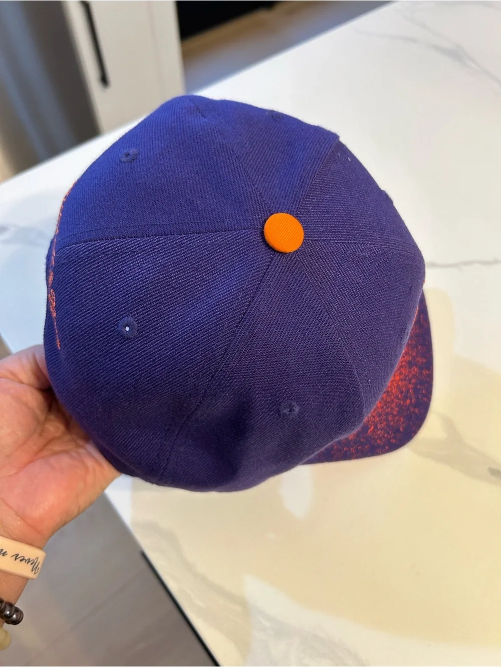 Mitchell & Ness Phoenix Sun Purple and Orange Team Snapback Hat